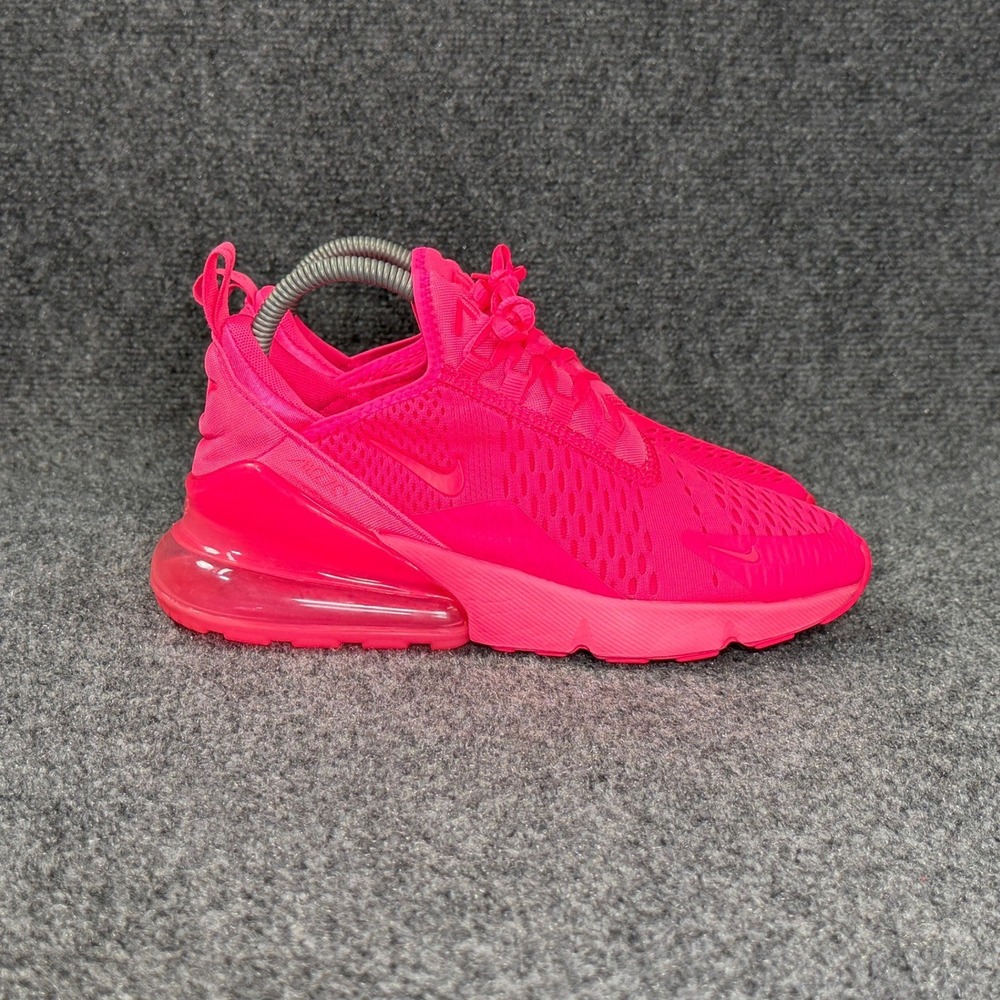 Nike Air Max 270 Running Shoes Women 7 Triple Pink Athletic Run Training Sneaker